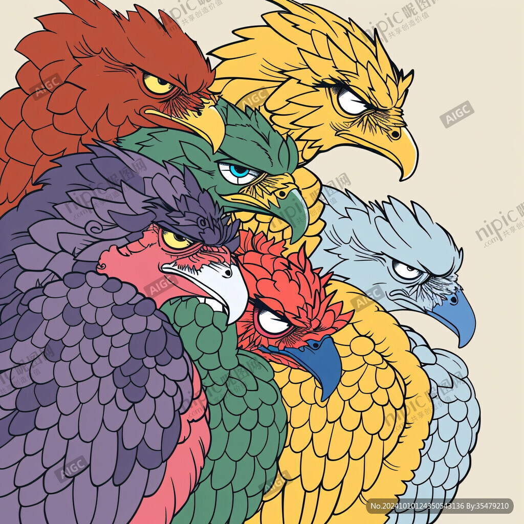 鳳凰卡通圖案