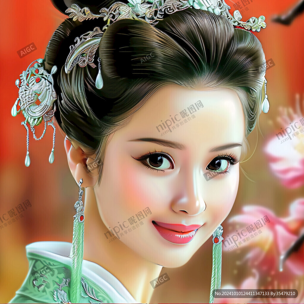 鼠繪古代美女