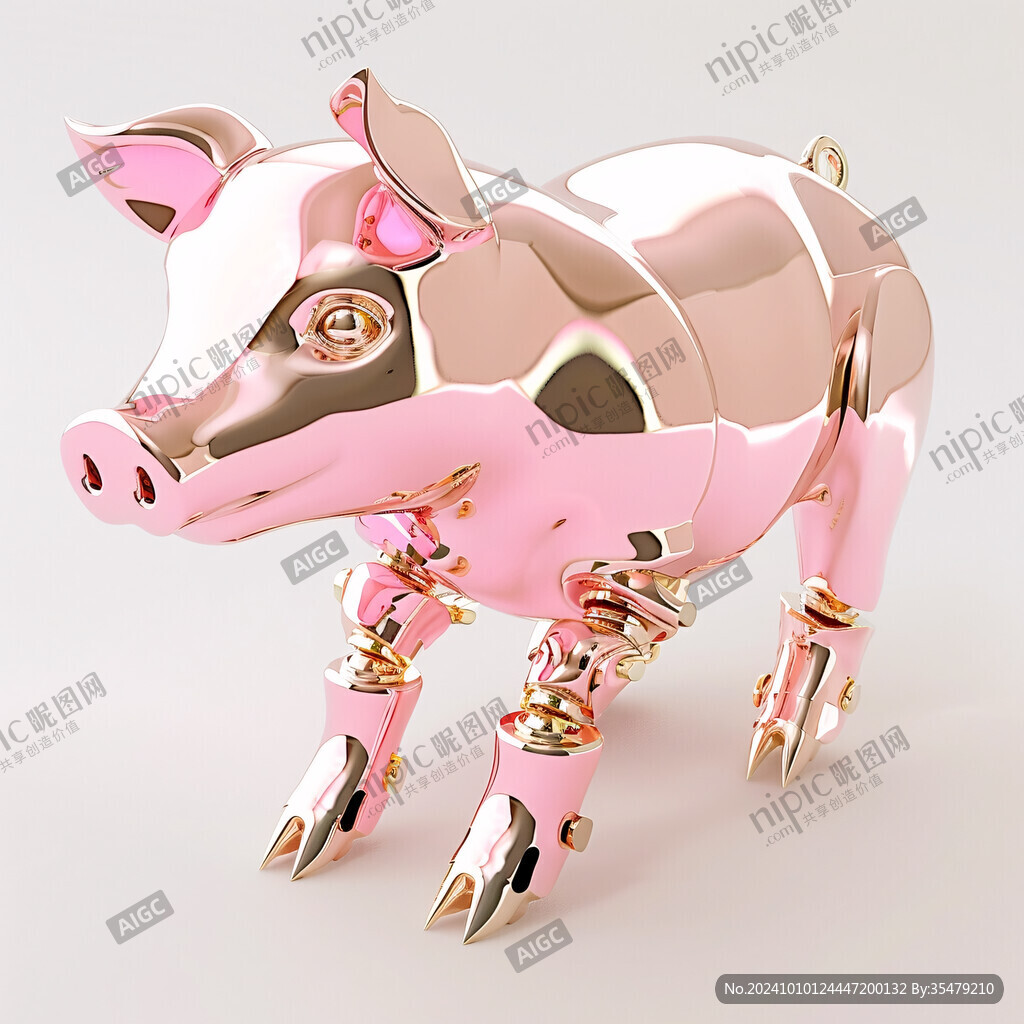 卡通豬模型