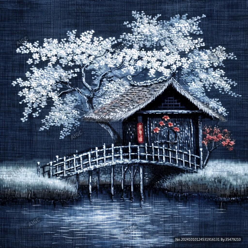 雪景刺繡