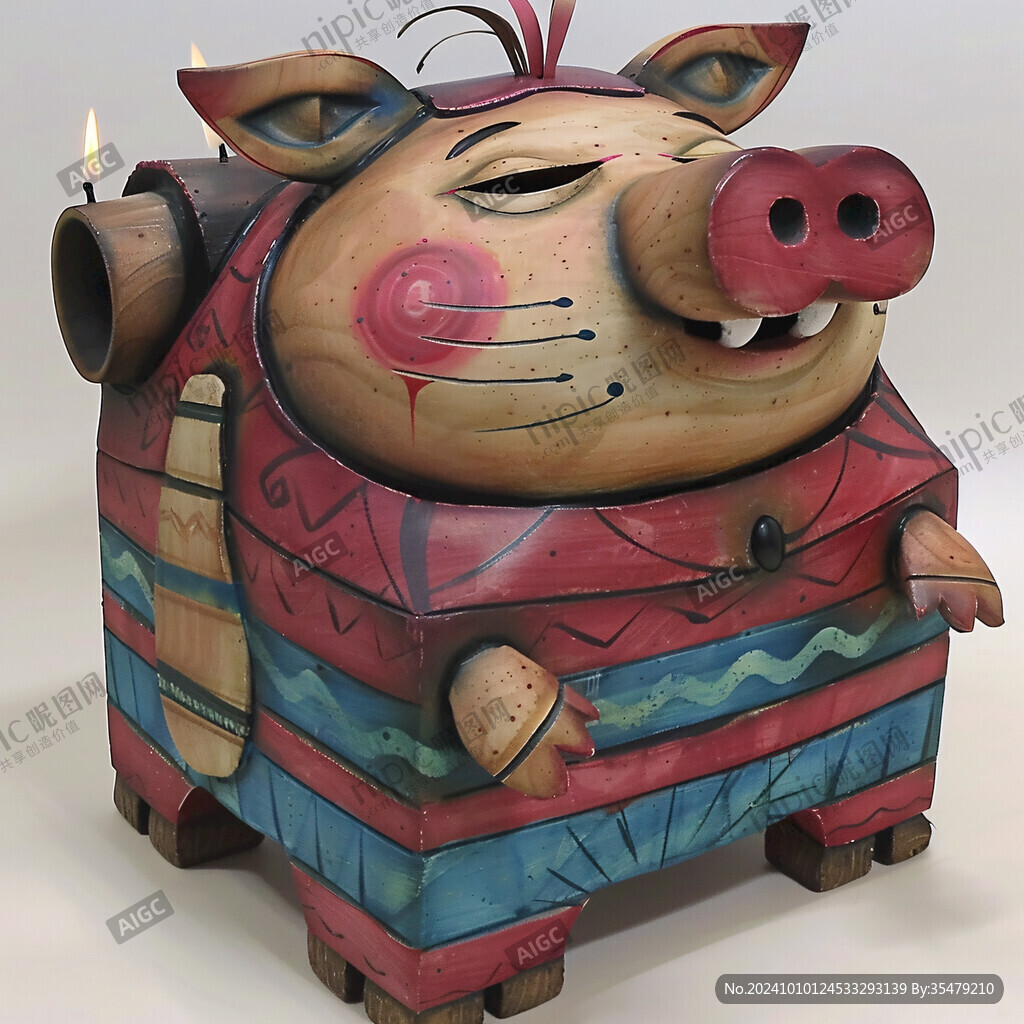 手工作品豬
