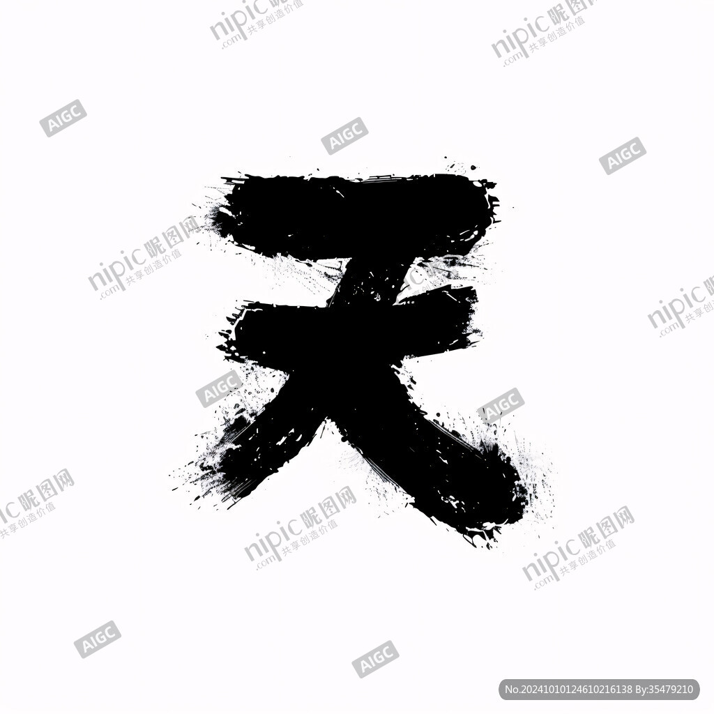天字書法字
