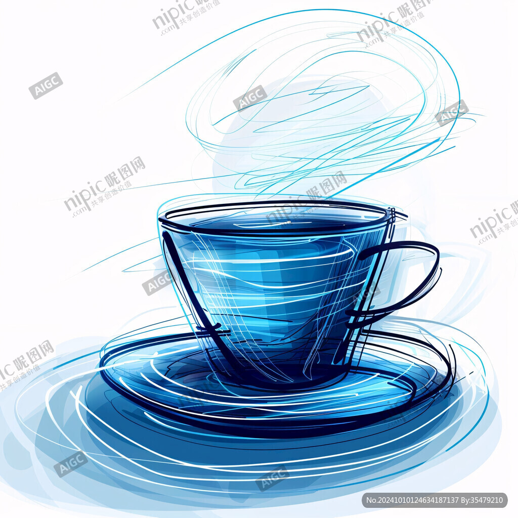 杯子插畫圖案