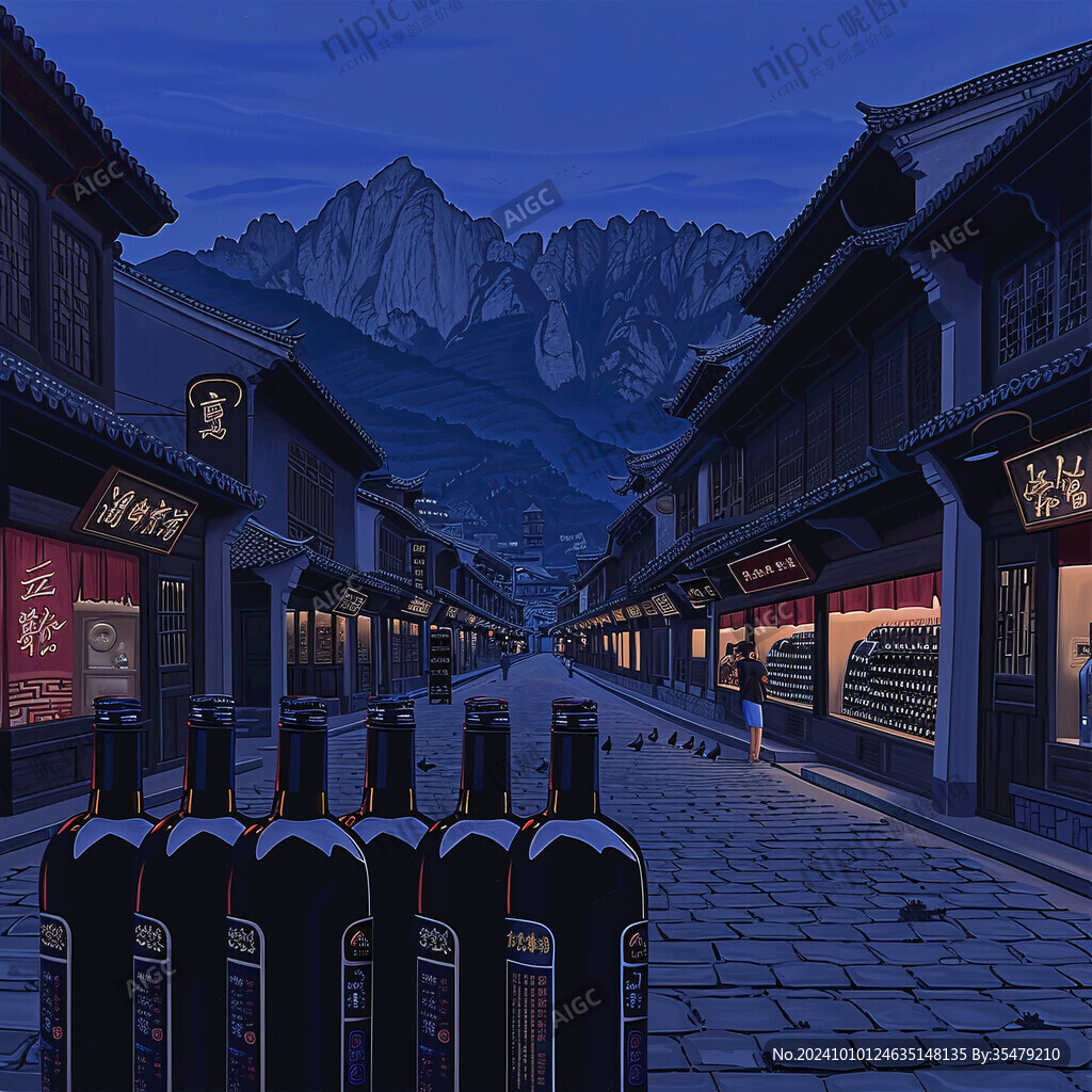 古代集市古代街景