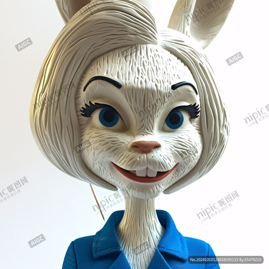 3d卡通兔子
