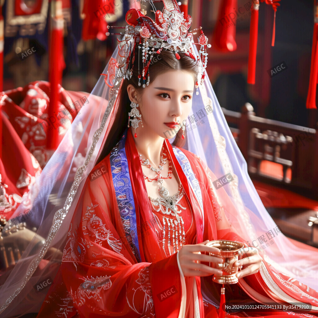 古風(fēng)嫁衣美女