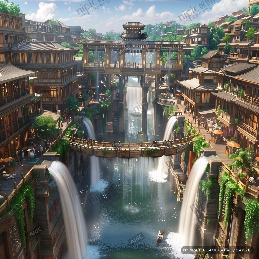 古津水驛插畫