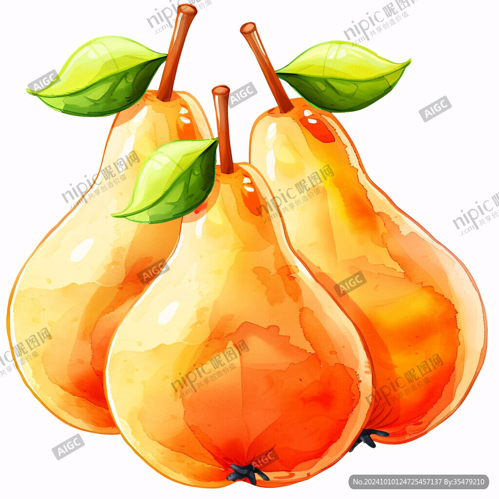 水果梨插畫(huà)