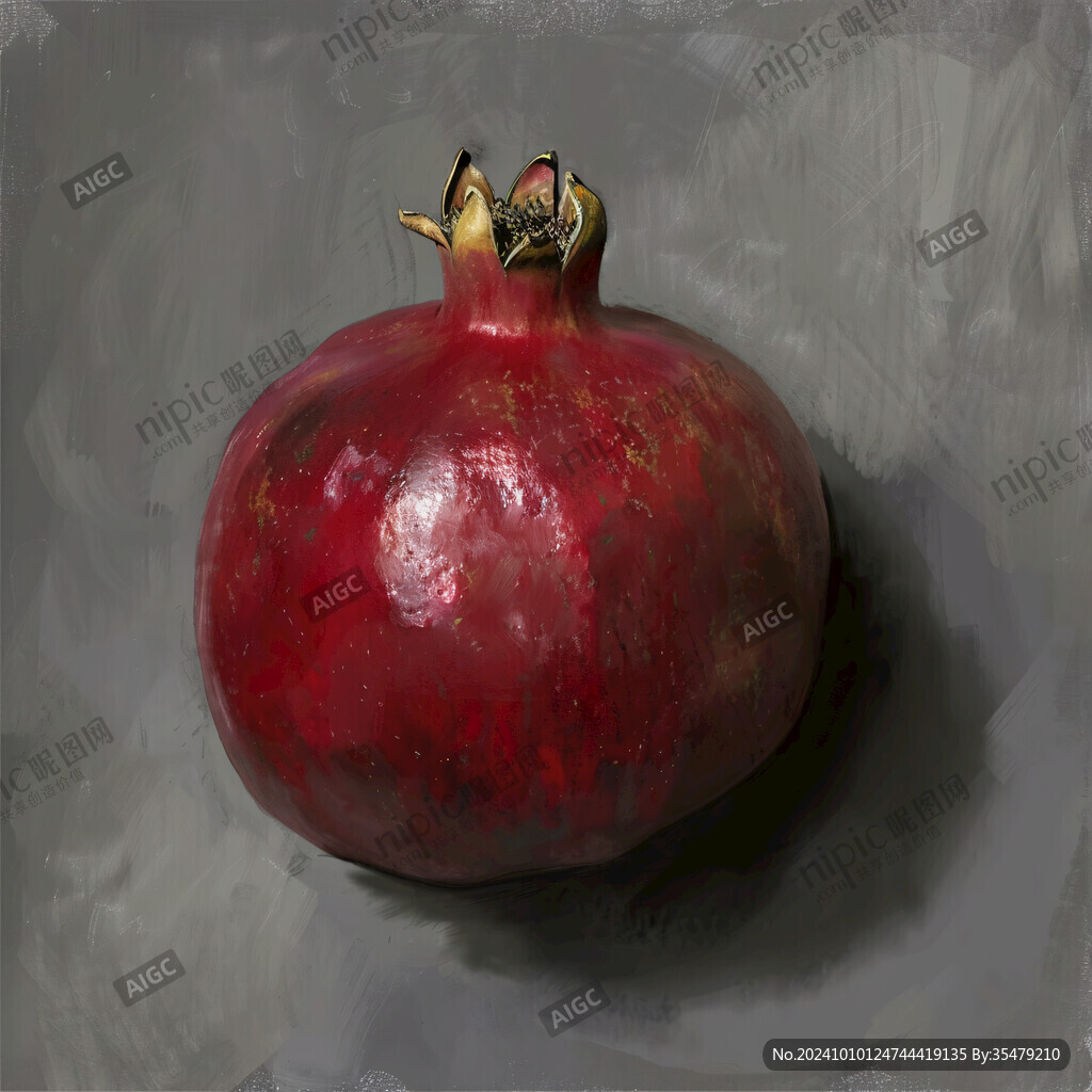 原創(chuàng)插畫石榴