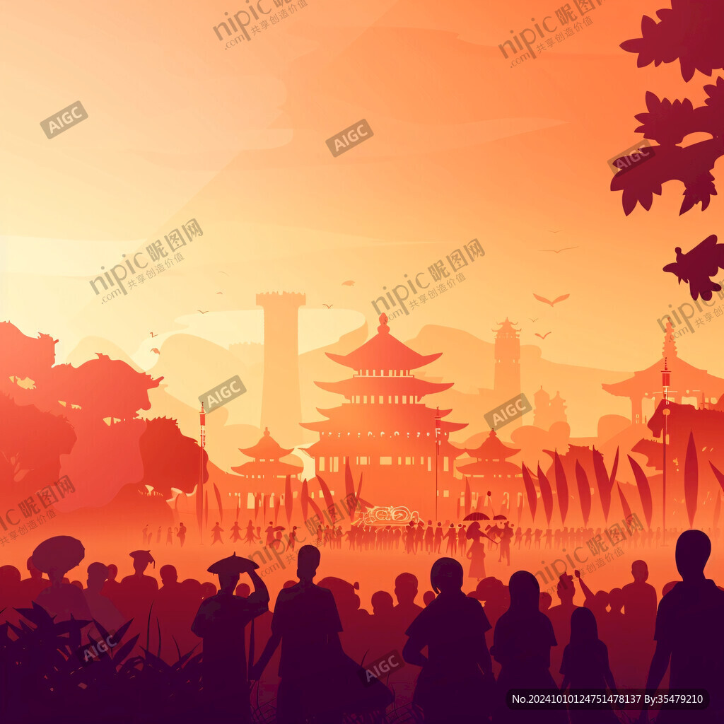 毫州剪影最美毫州插畫(huà)