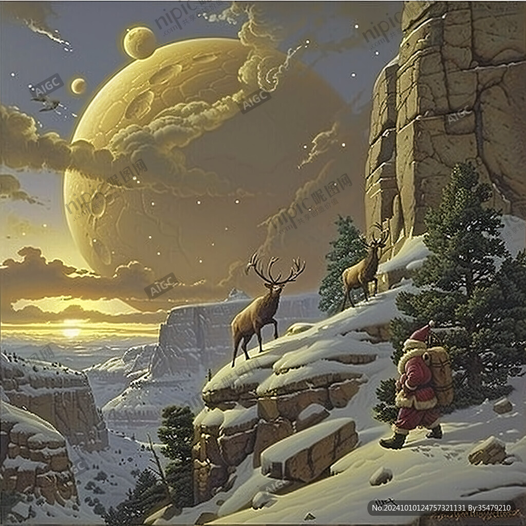 夢幻場景插畫