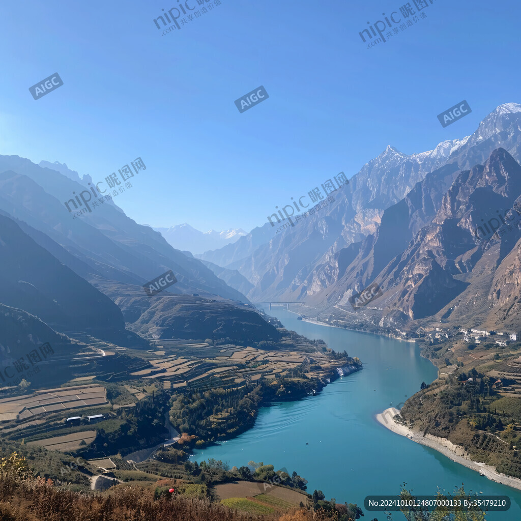 雅礱江沿江風景