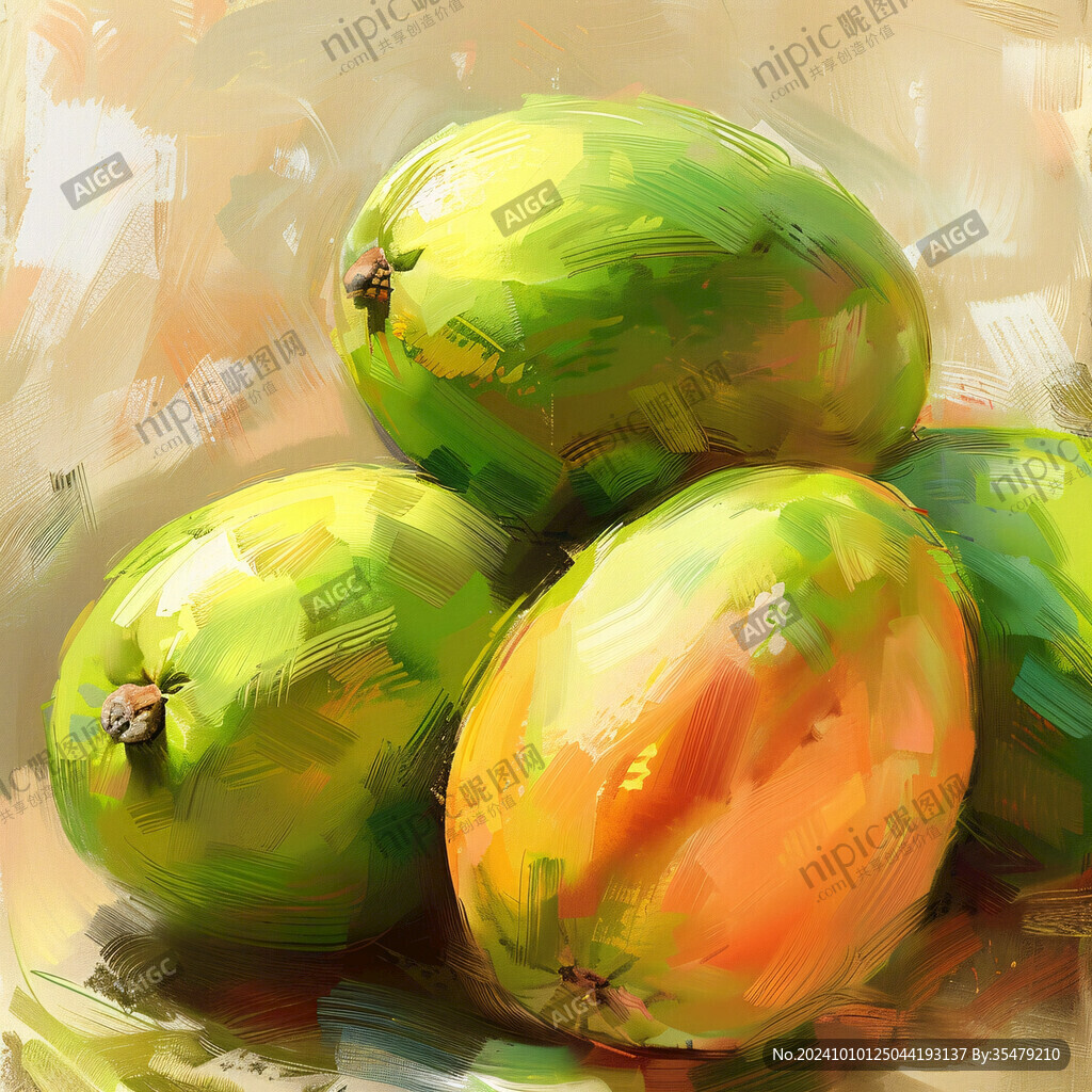 綠寶石李子插畫