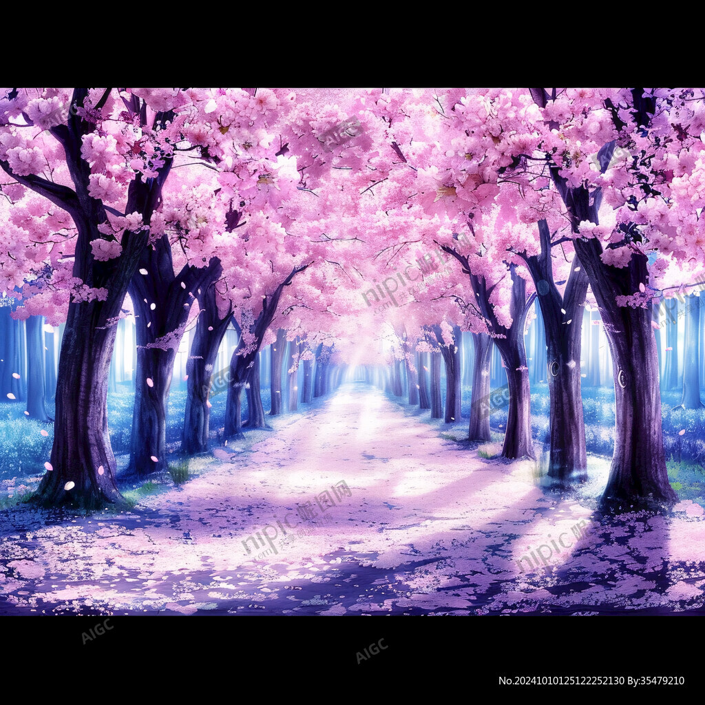櫻花舞臺(tái)背景