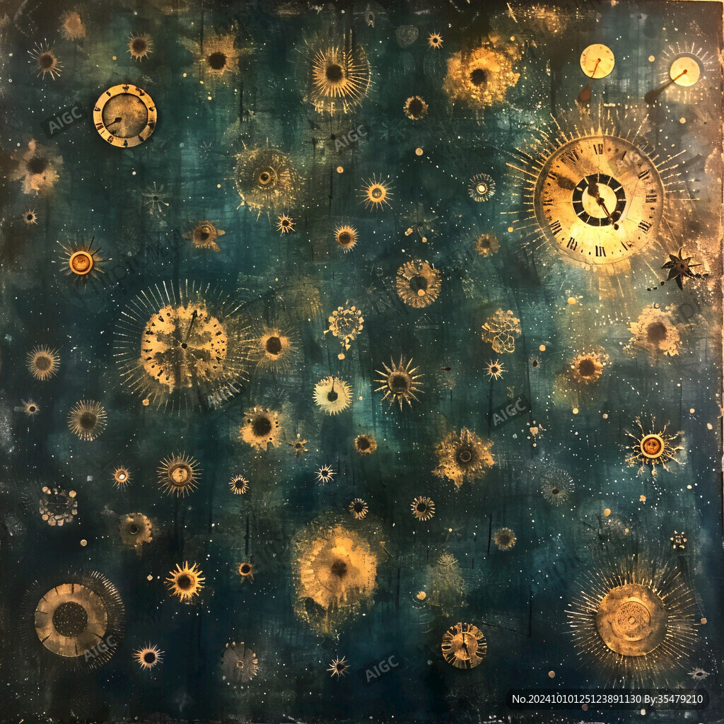 圓形星空吊項(xiàng)抽象畫