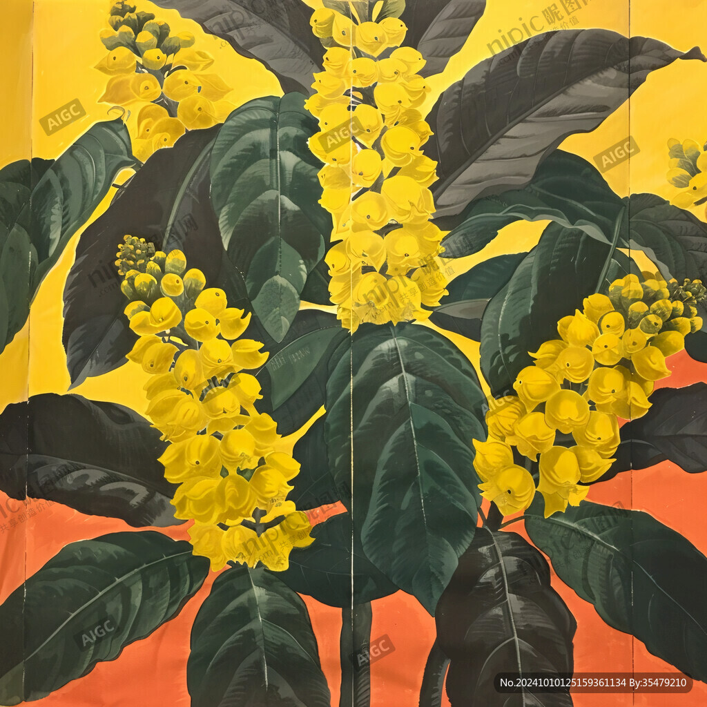 黃色鮮花掛畫