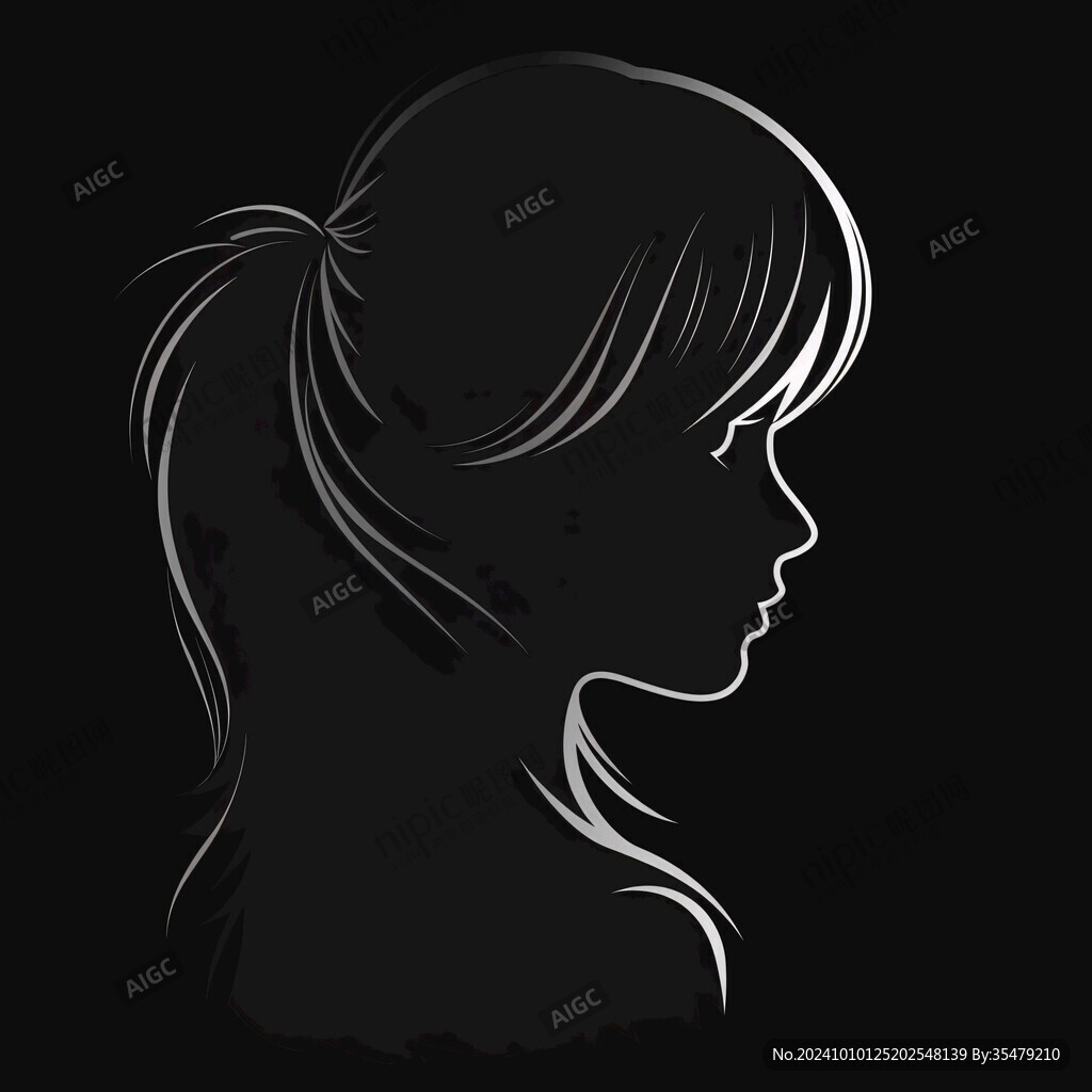 女性側臉側顏