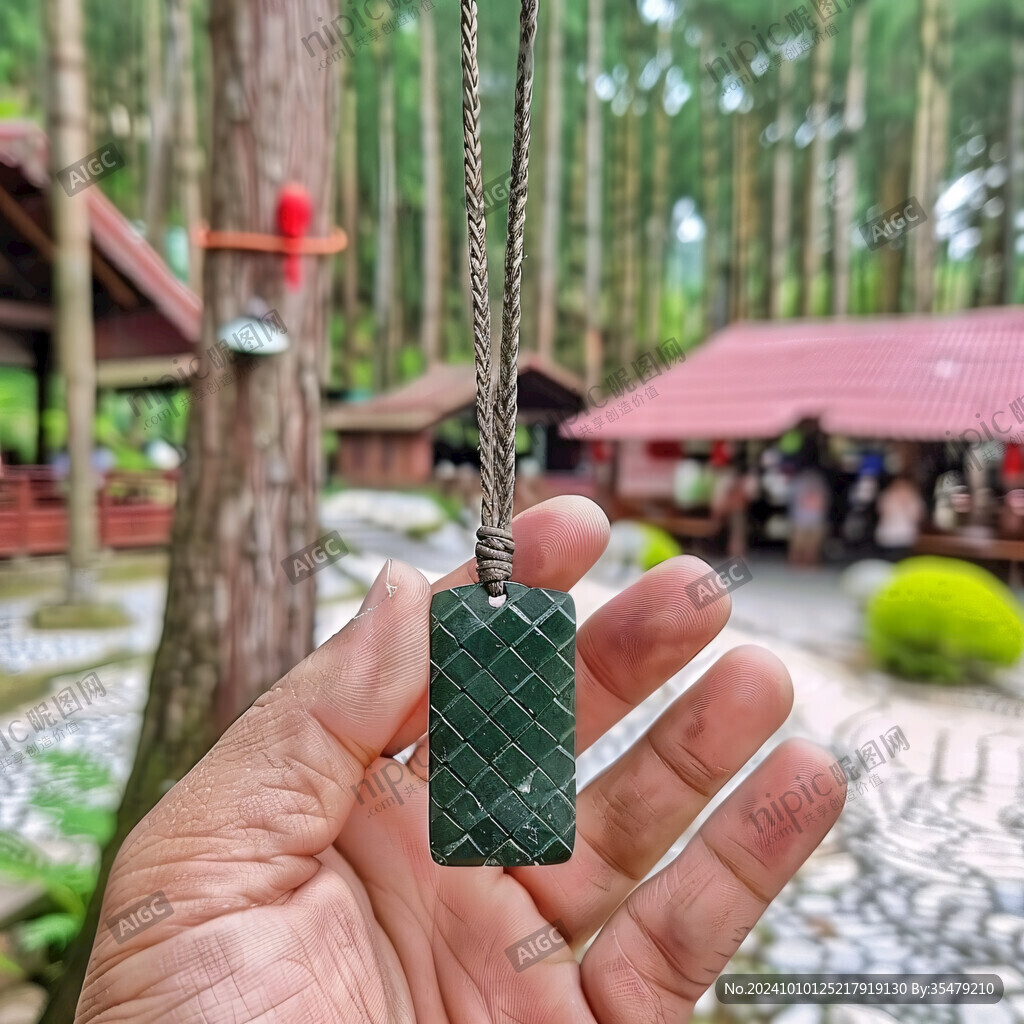 綠檀無事牌