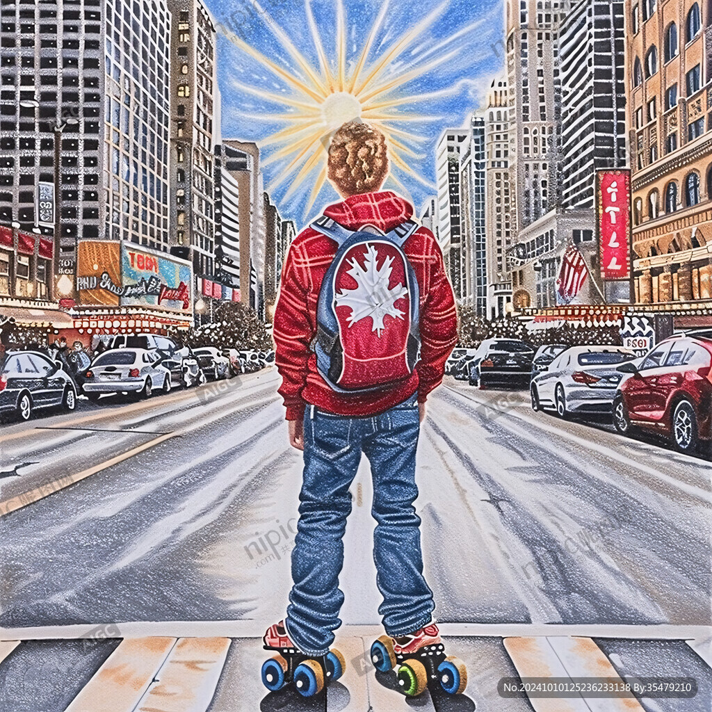 輪滑插畫系列