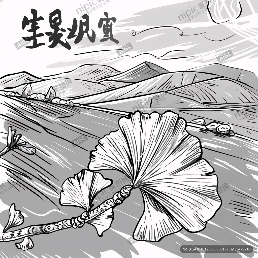 插畫野生瑪咖