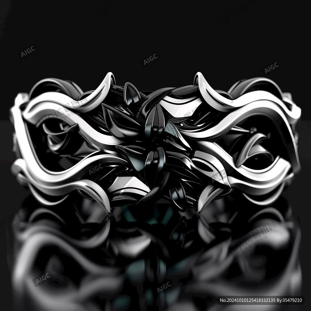 金屬質感插畫