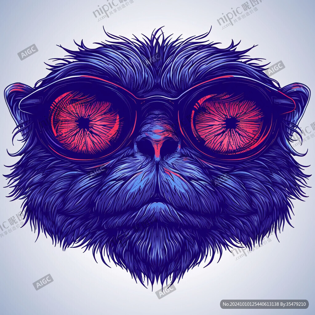 卡通動物貓頭鷹插畫