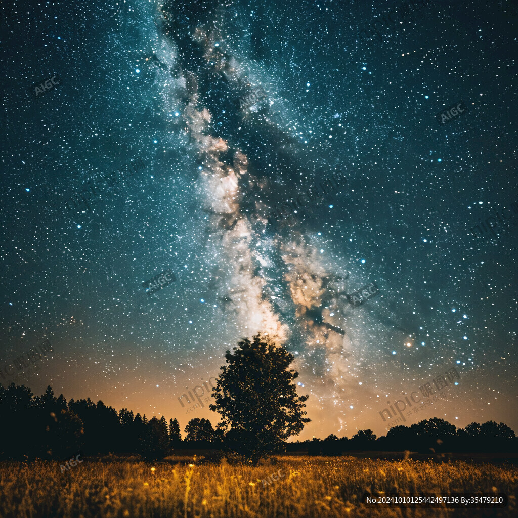 星空下的大樹