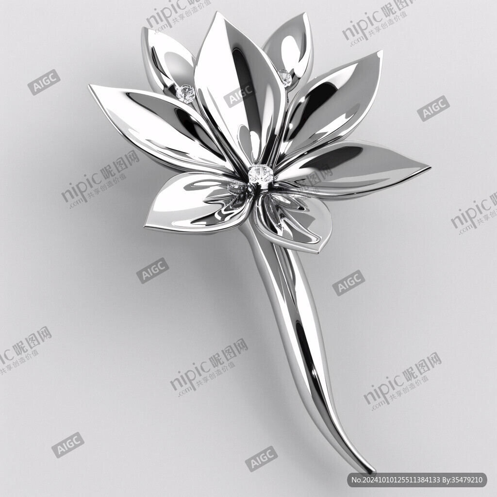 金屬質感花