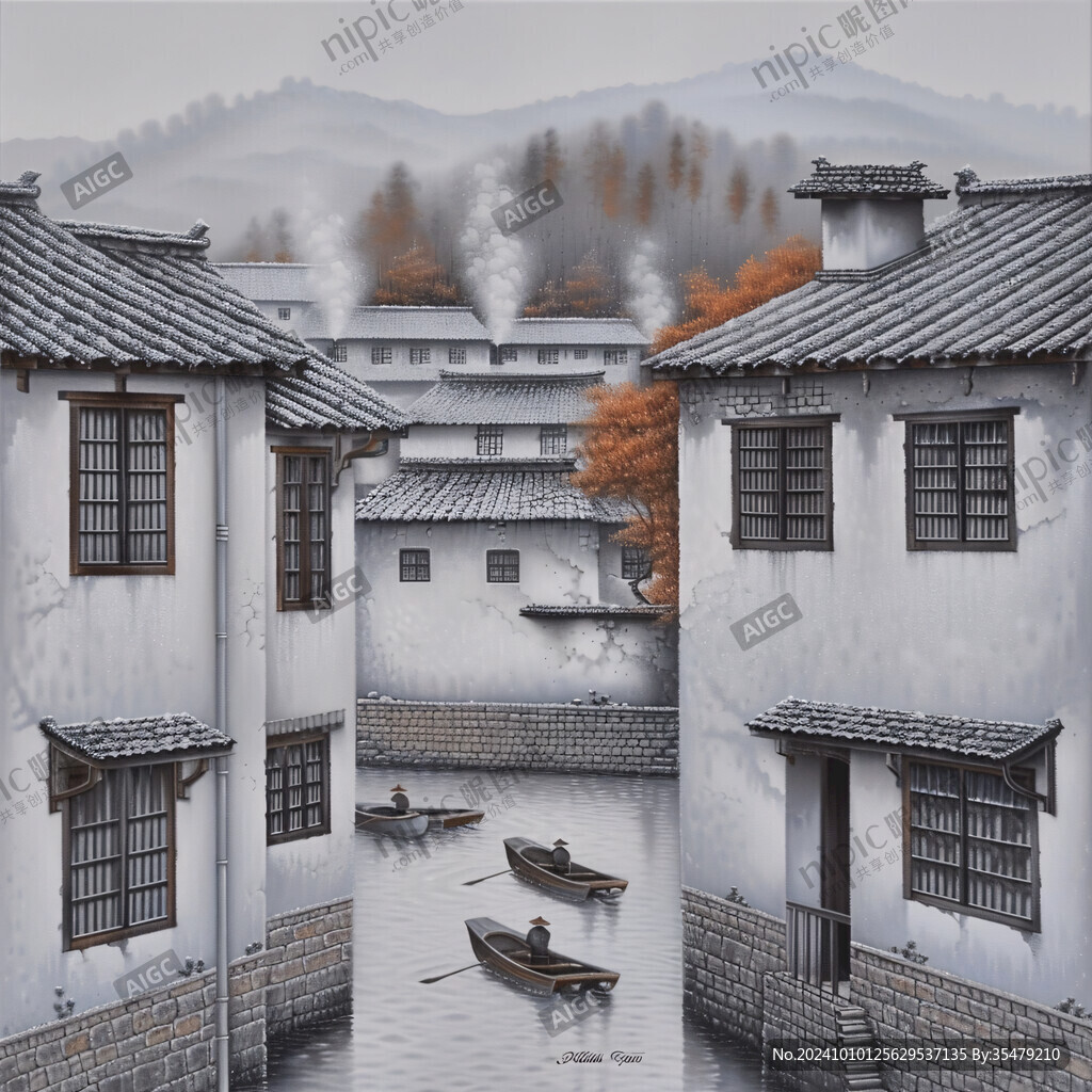 彩繪水鄉(xiāng)人家