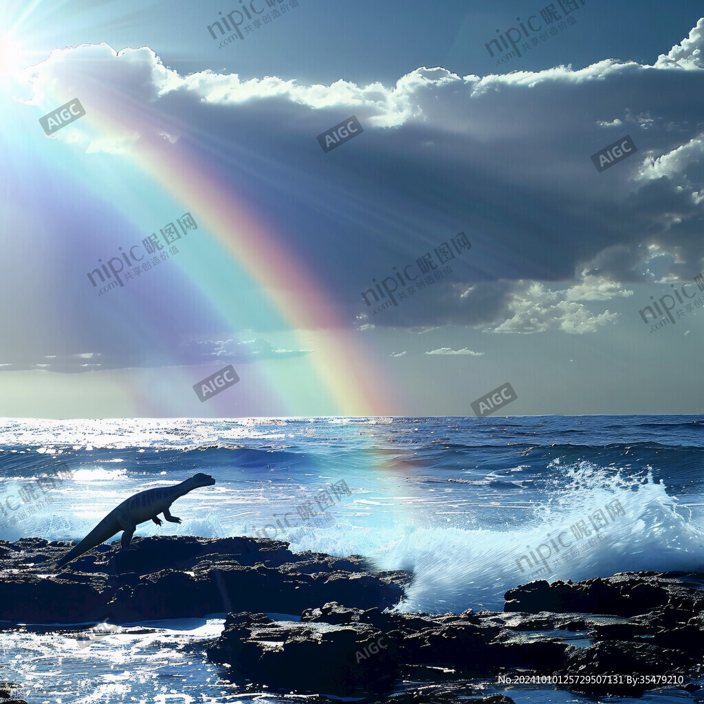 海邊彩虹