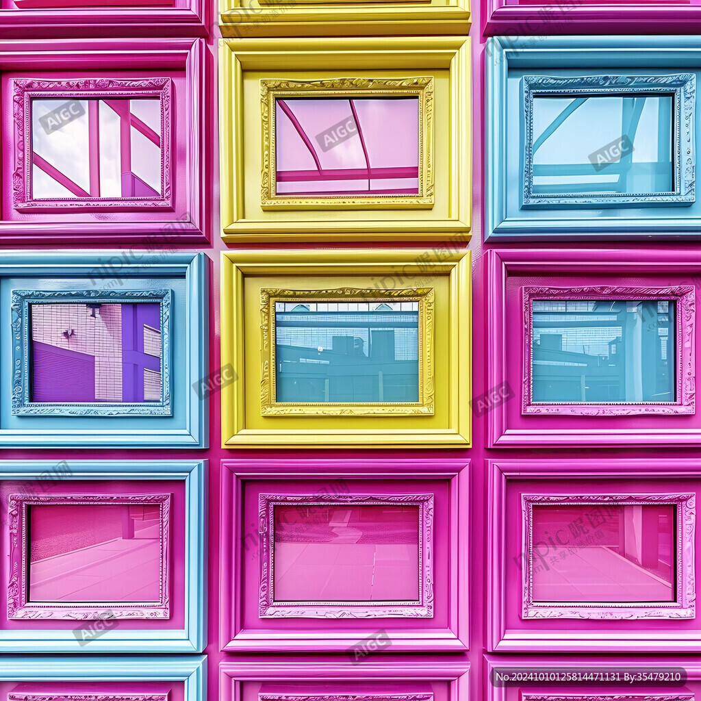 建筑彩窗園林景觀
