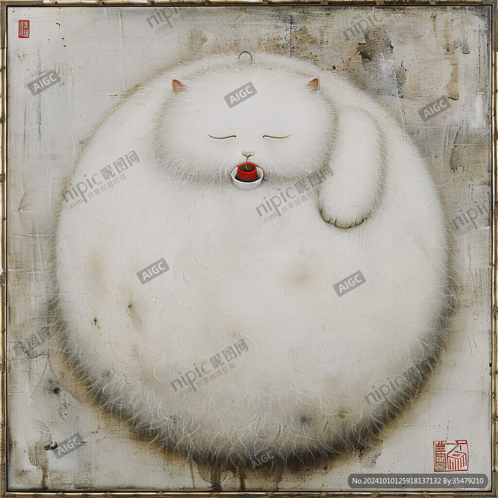 軟萌刺猬手繪裝飾畫(huà)
