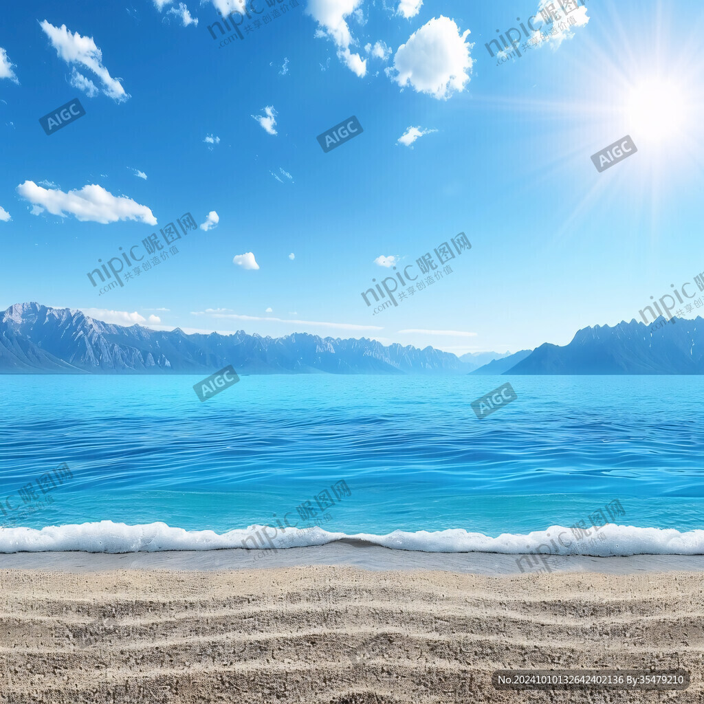陽光沙灘舞臺背景