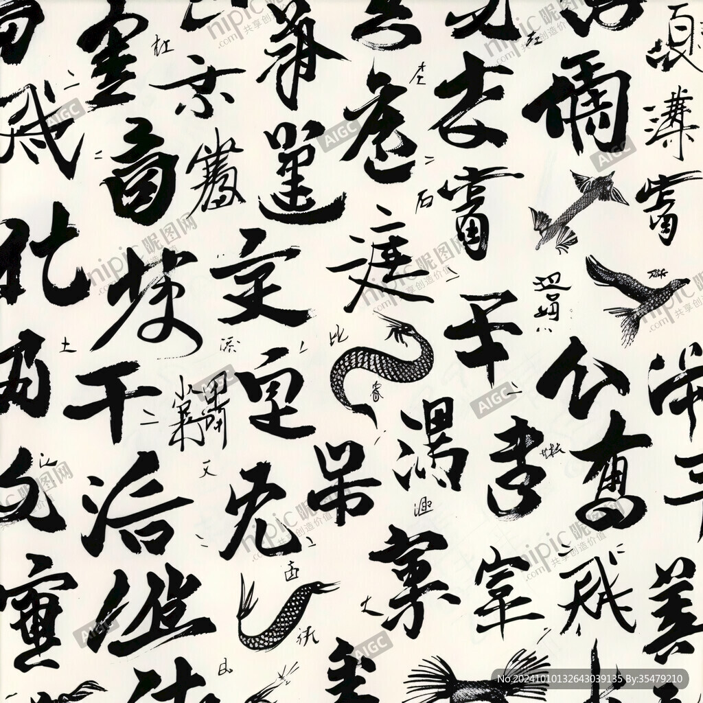 書法文字底紋