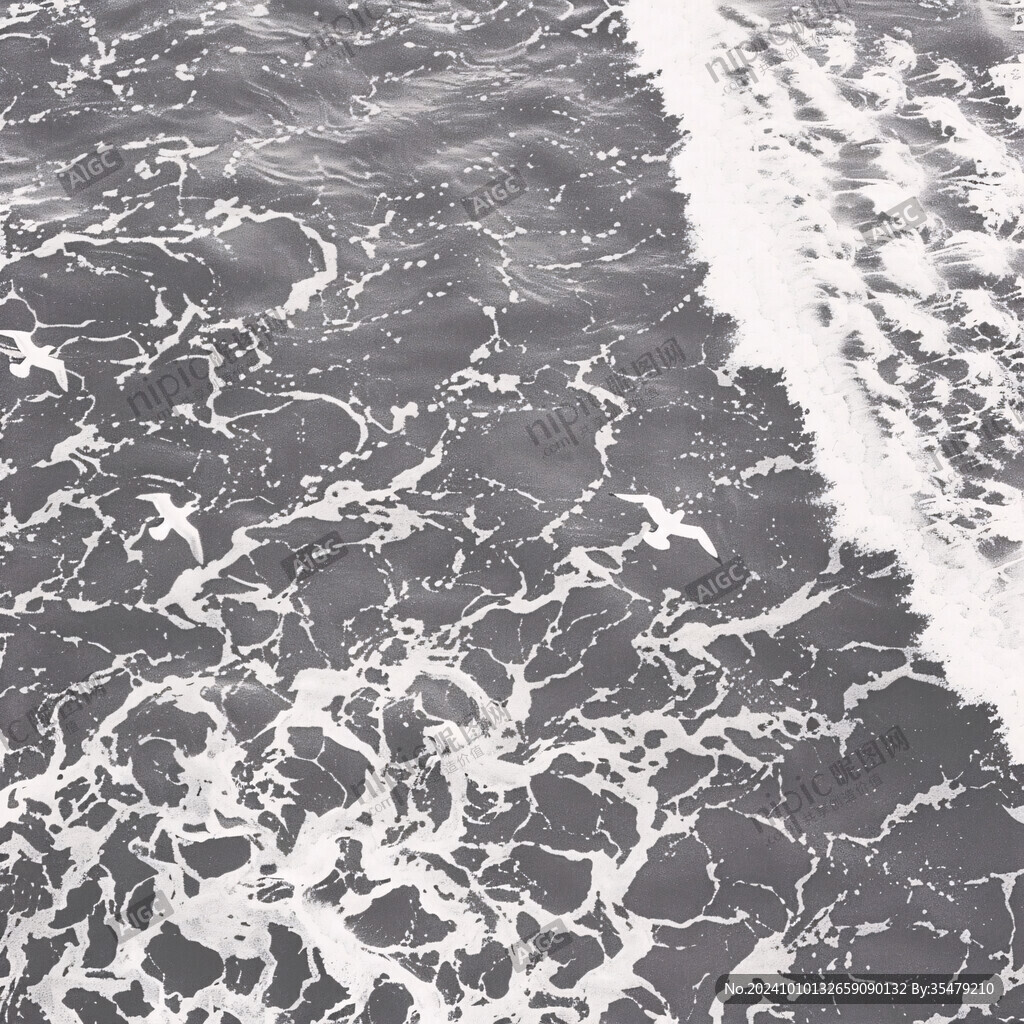 紫色的海水
