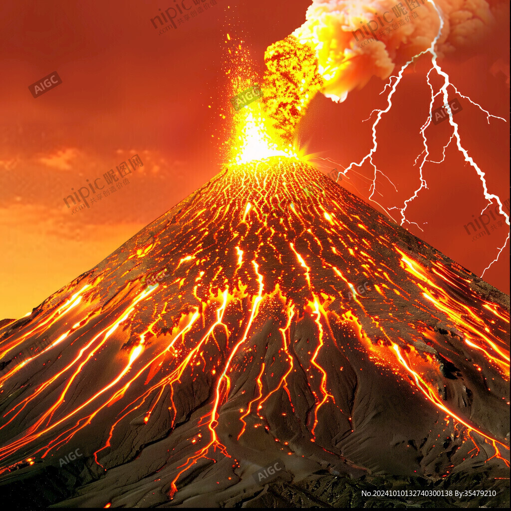 地質運動火山噴發