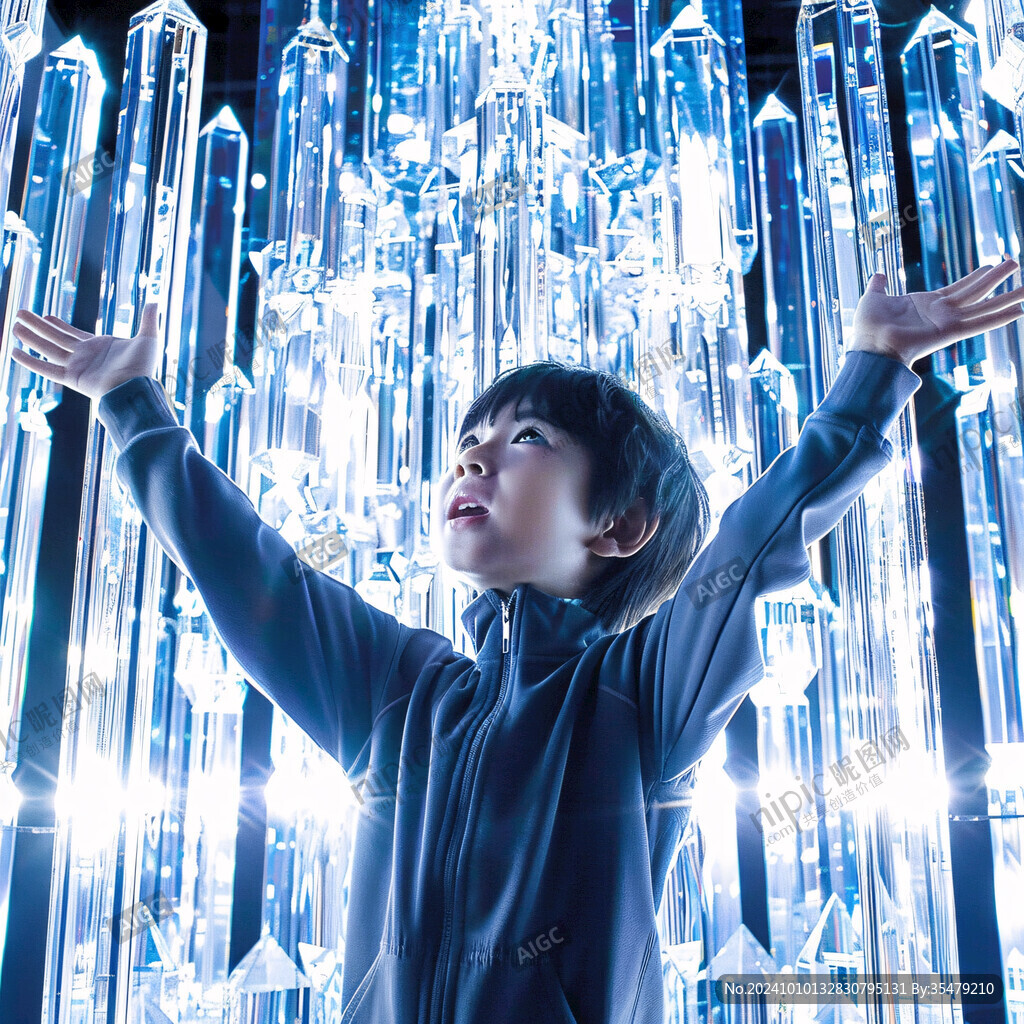 科技館中的少年