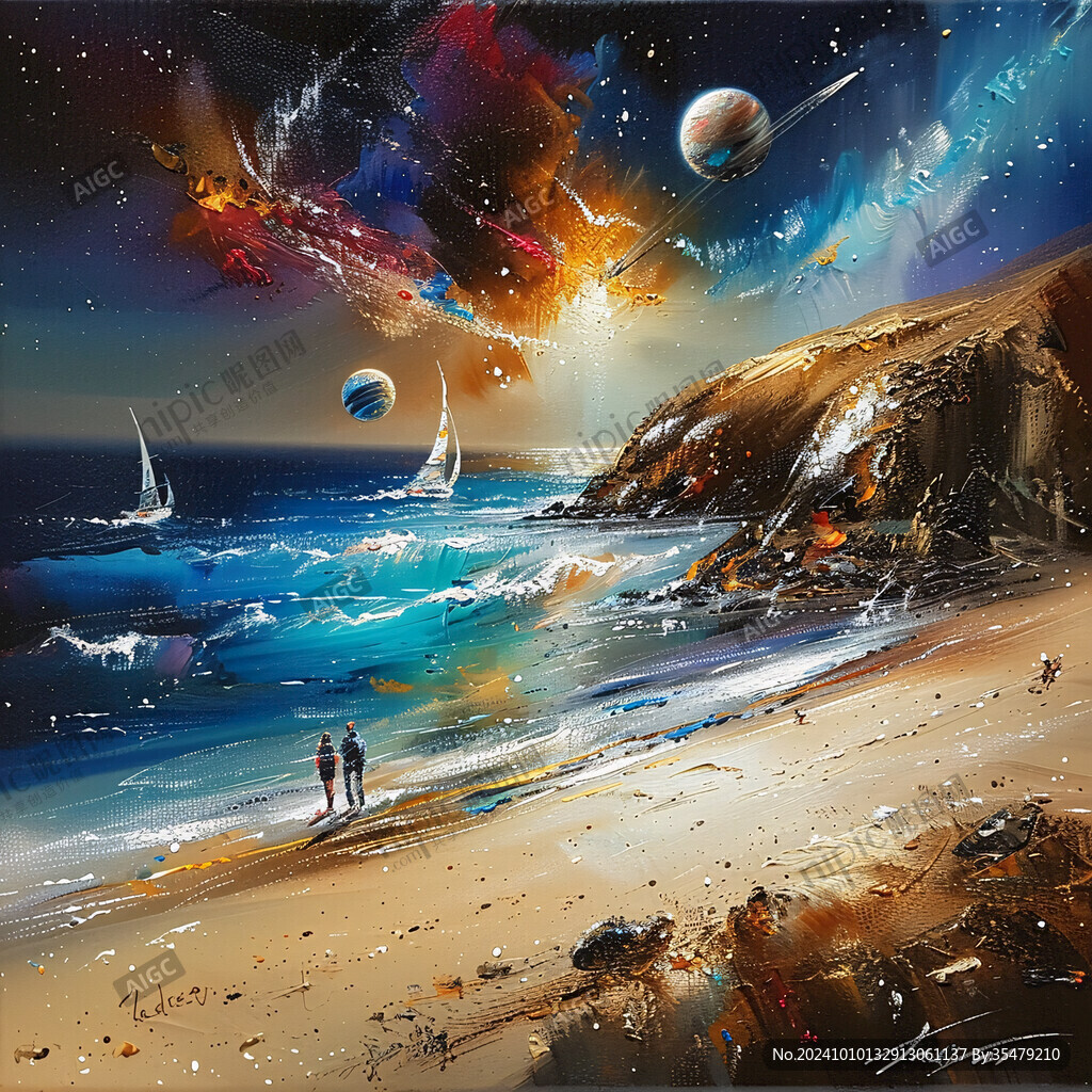 宇宙裝飾畫