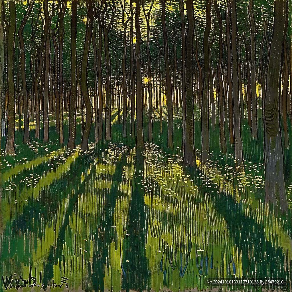 黃海森林公園插畫