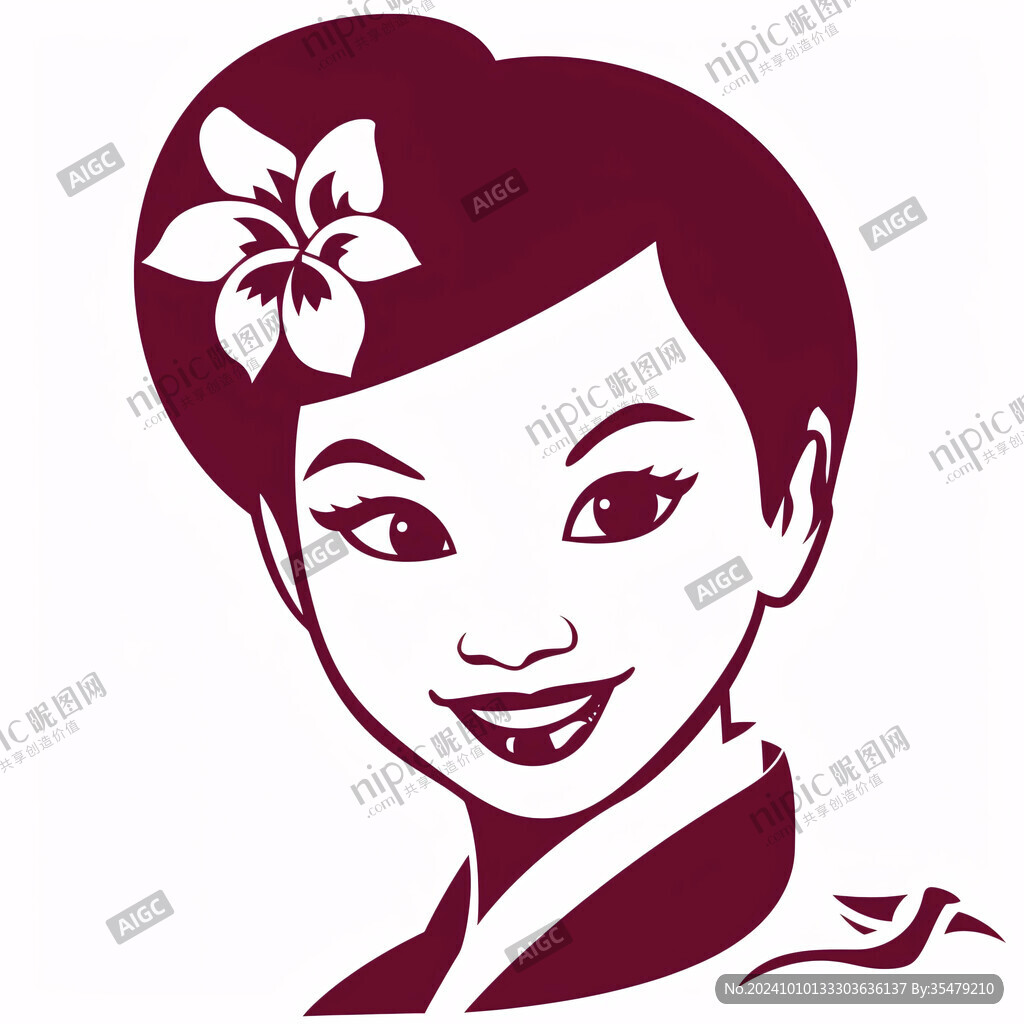 空姐插畫
