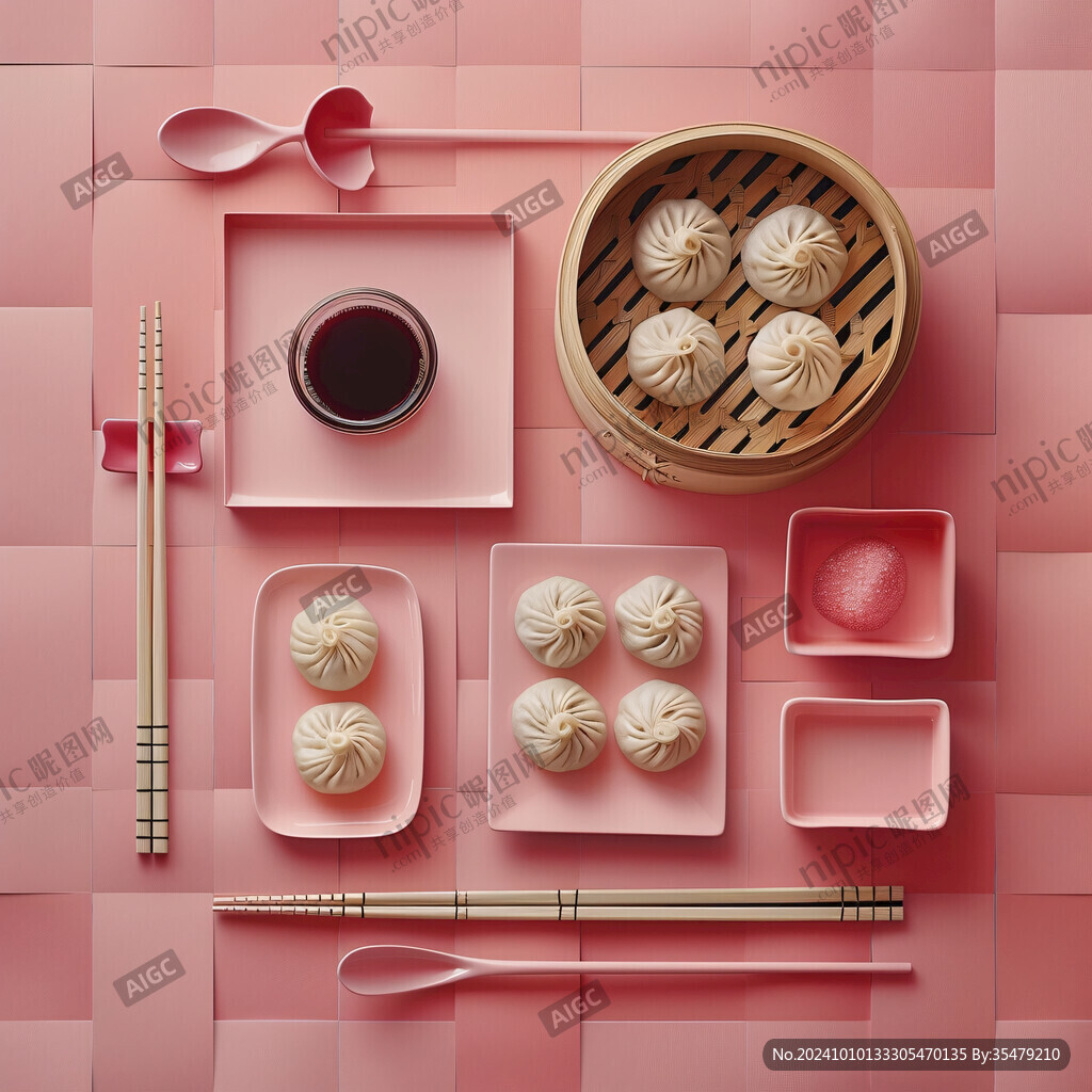 包子蒸餃場景圖