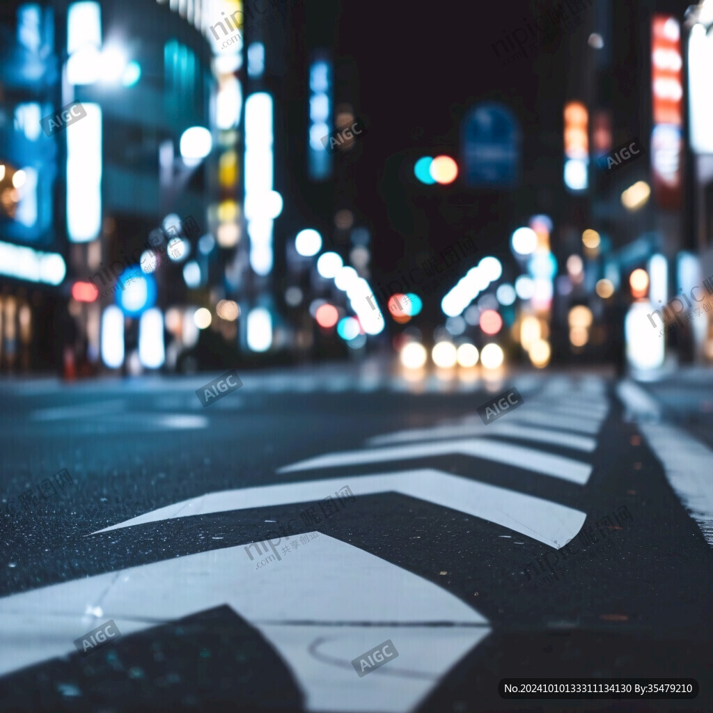 日本街道夜景