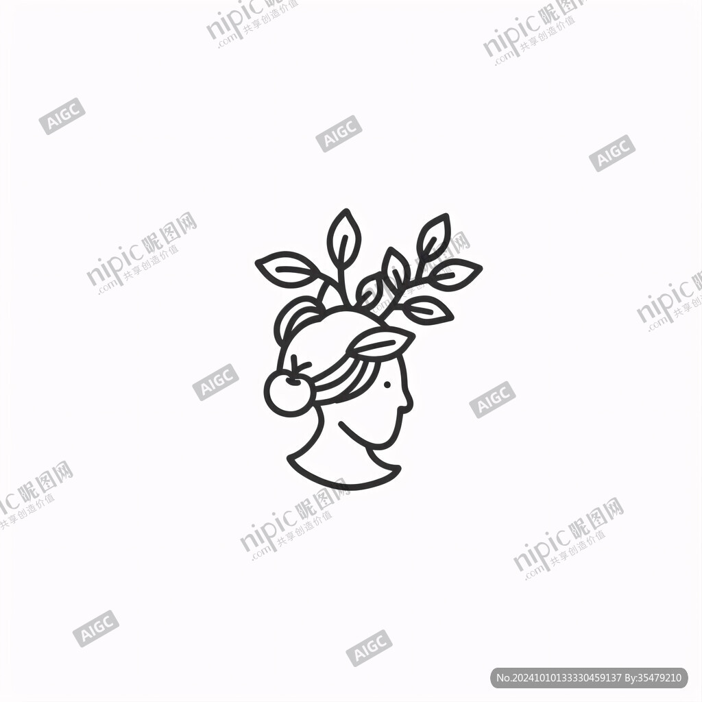 樹(shù)葉女人logo