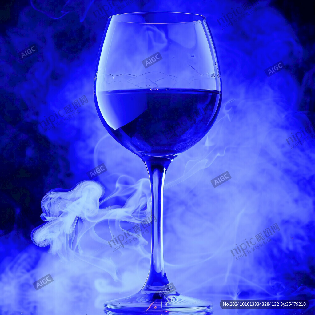 煙霧升騰的酒水