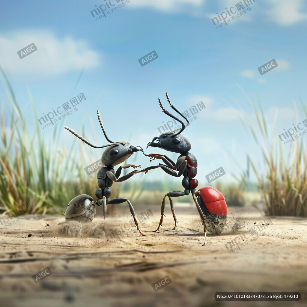 紅火蟻插畫