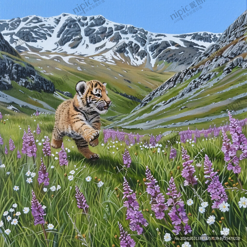 猛虎出山插畫