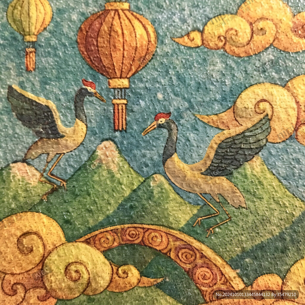 百鳥朝鳳插畫