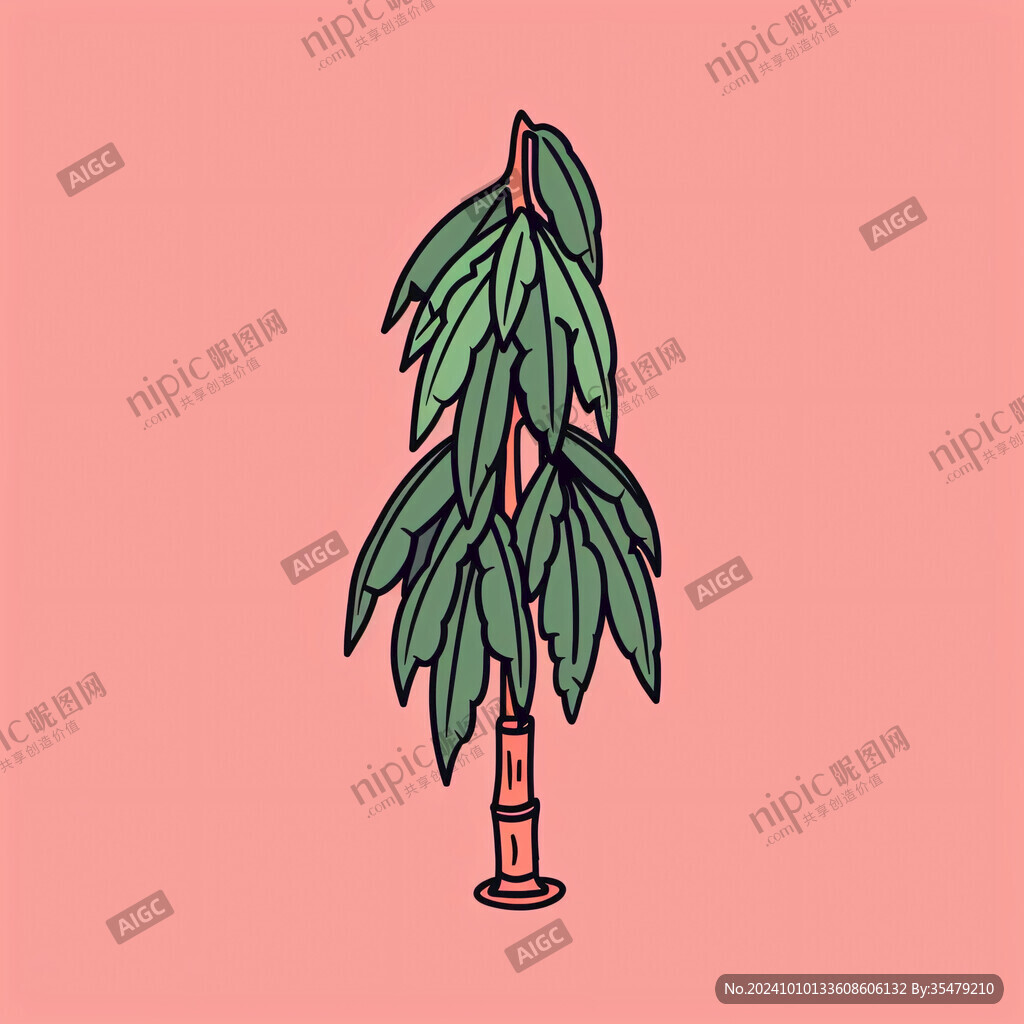 芝麻樹插畫