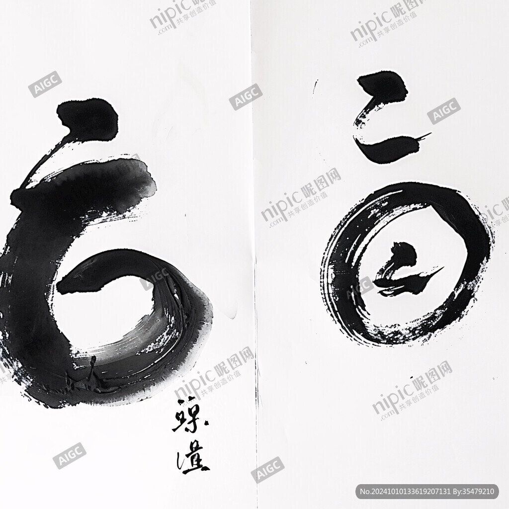 道不同書法字體設計