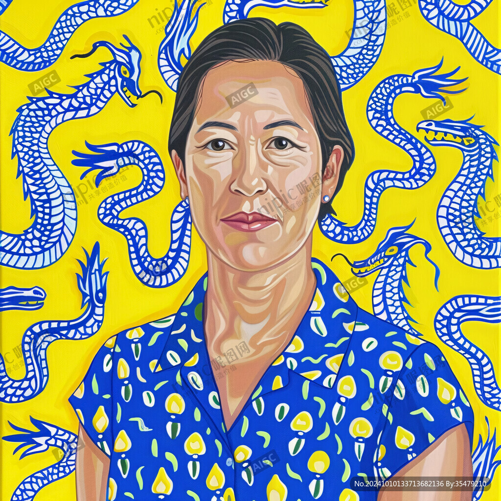 2024生肖龍插畫